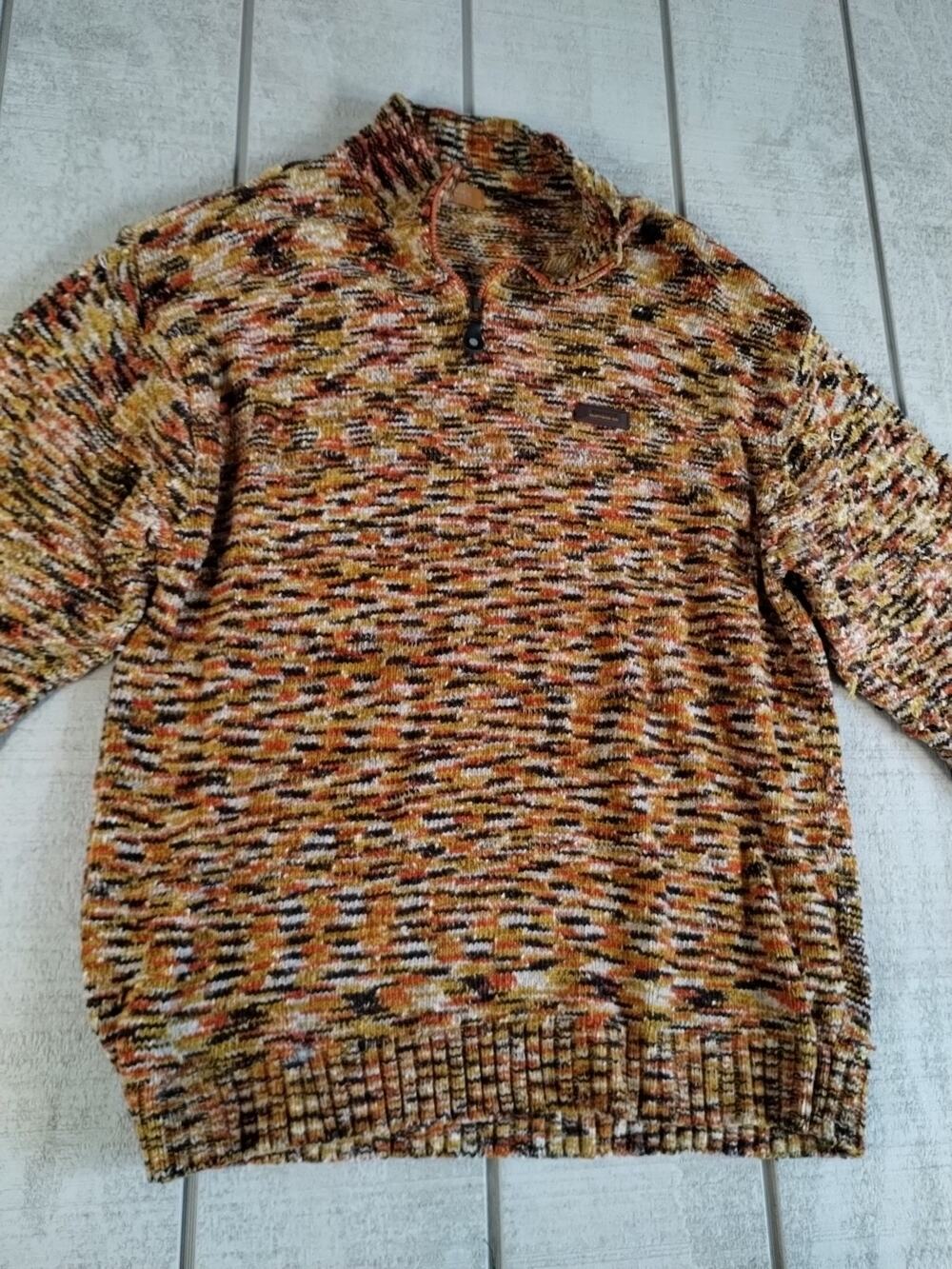 Enyce Clothing Co Mens Pullover Sweater w/Zipper Multicolor Size XXL